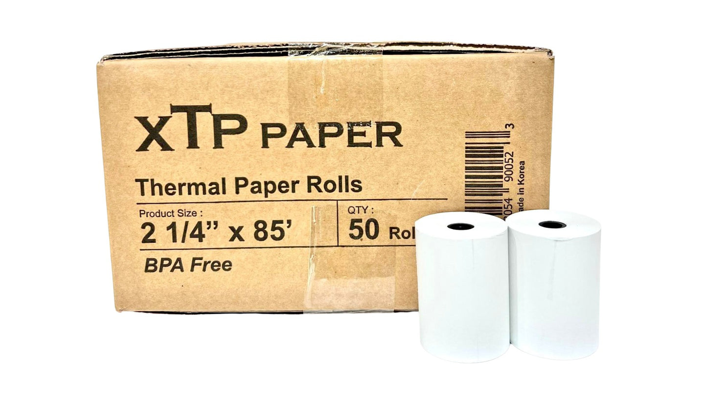 2-1/4" X 85 (50 Rolls) Thermal Paper Credit Card Receipt Rolls